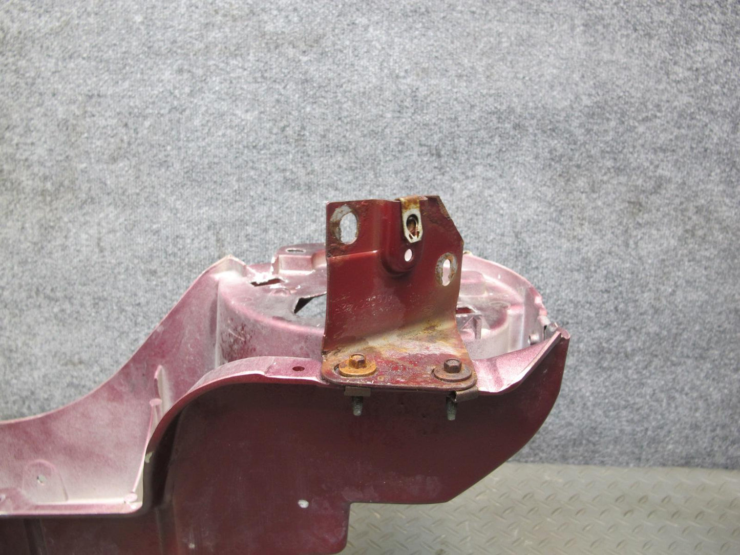 02-05 Ford Thunderbird Front Headlight Header Bracket Mount Panel Maroon OEM