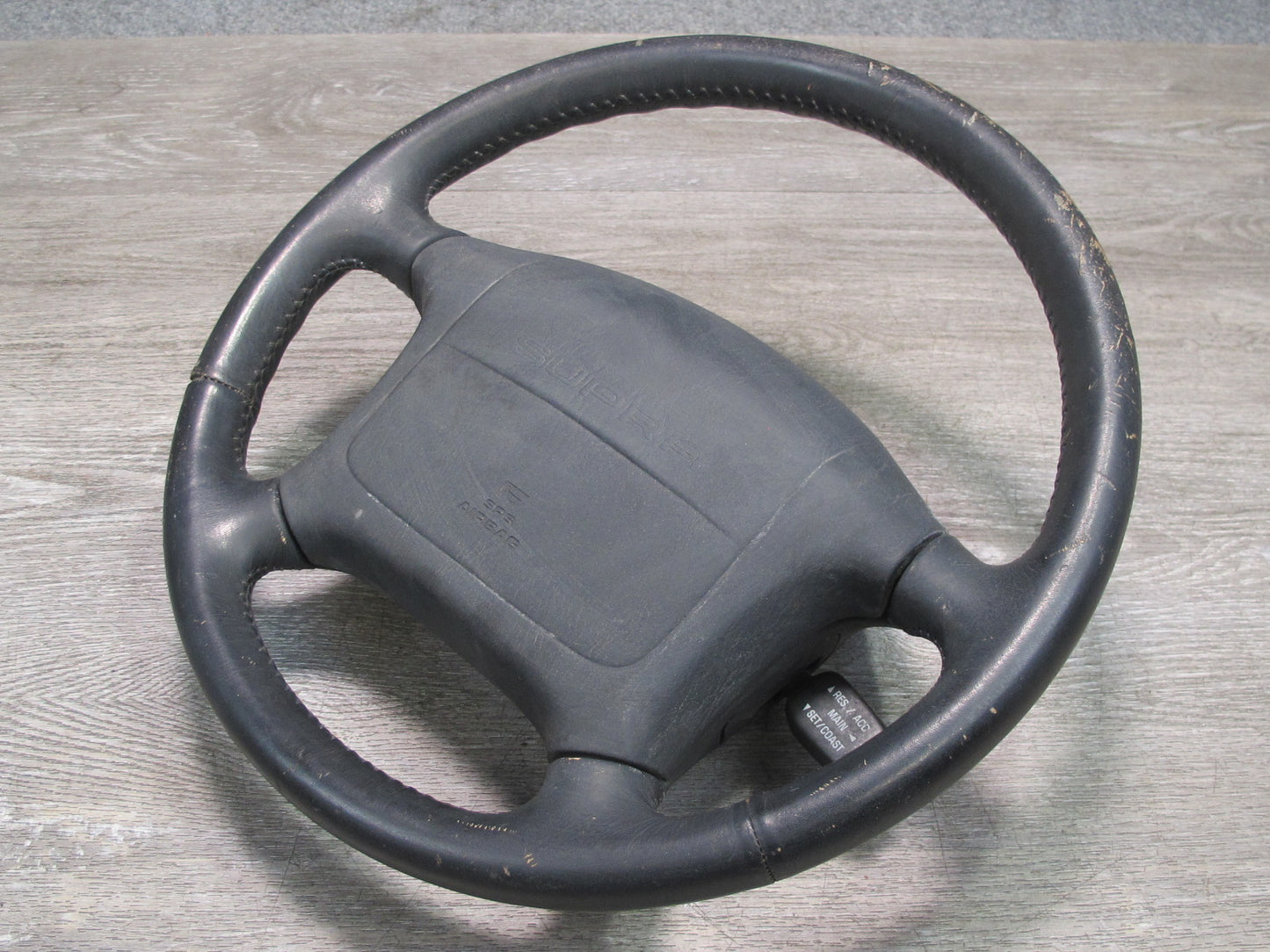89-92 TOYOTA SUPRA MK3 FRONT LEFT DRIVER SIDE STEERING WHEEL W/ SRS AIRBAG OEM