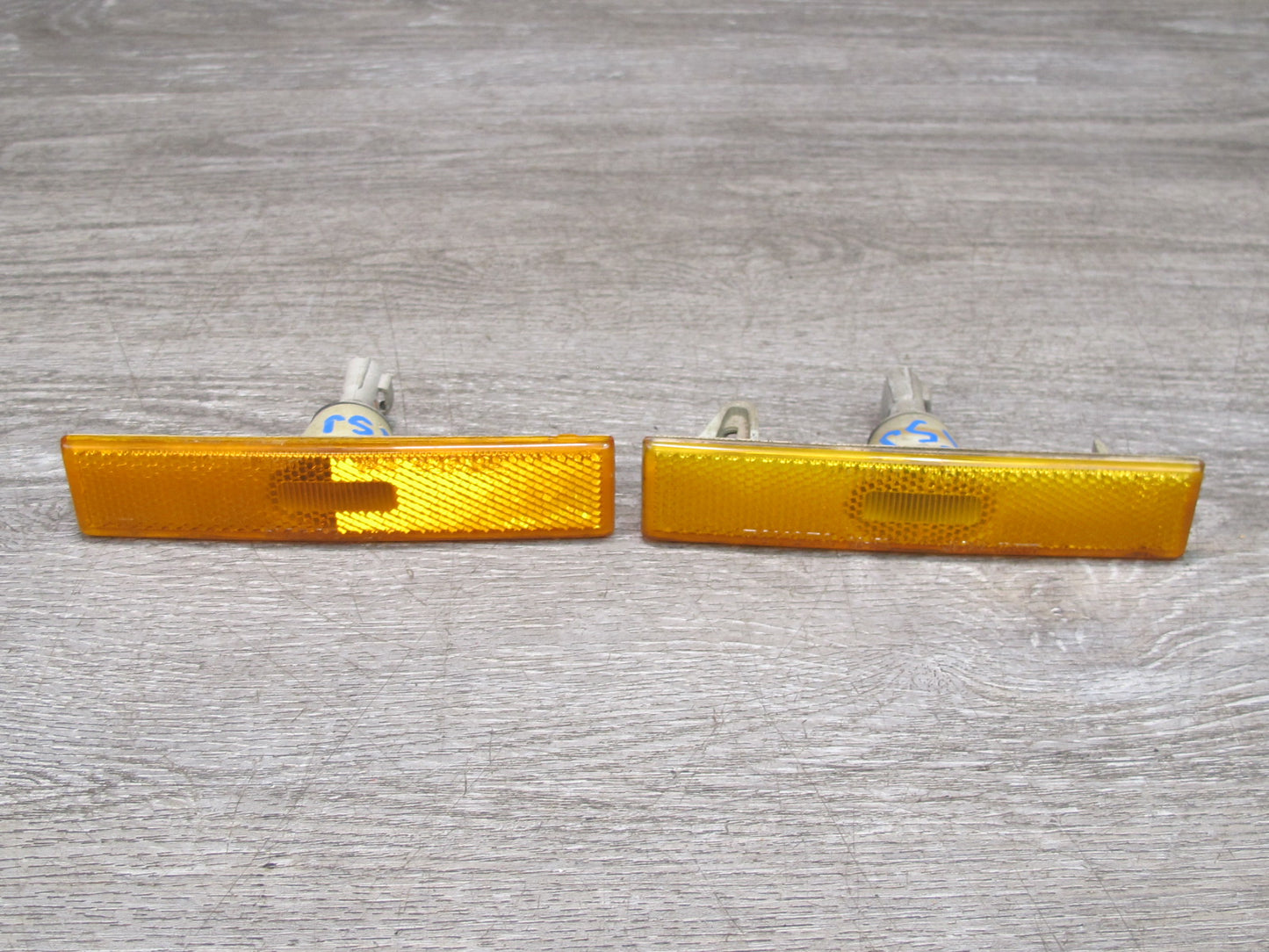 89-92 Toyota Supra MK3 Front Left & Right Fender Marker Light Lamp Set OEM