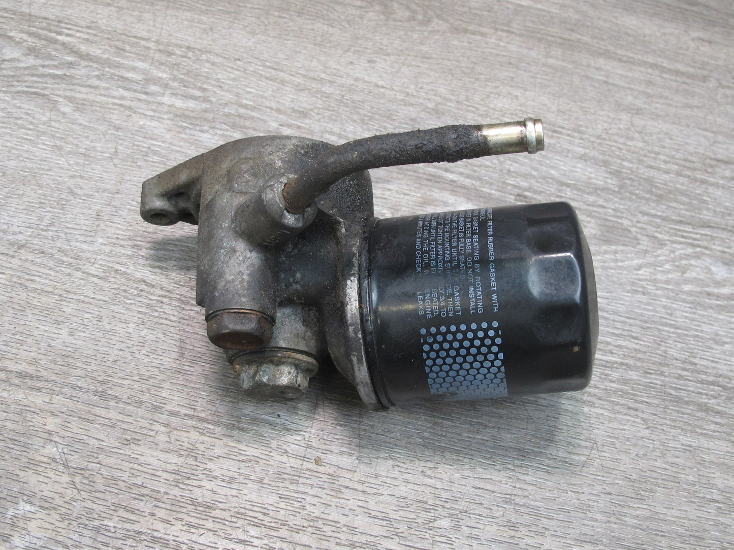 87-92 Toyota Supra MK3 7MGTE Turbo Engine Oil Filter Housing OEM