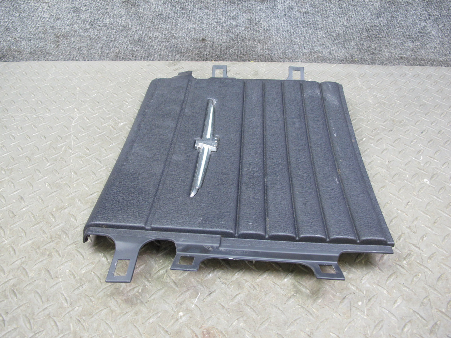 02-05 Ford Thunderbird Rear Wall Center Trim Cover Panel w Emblem Black OEM