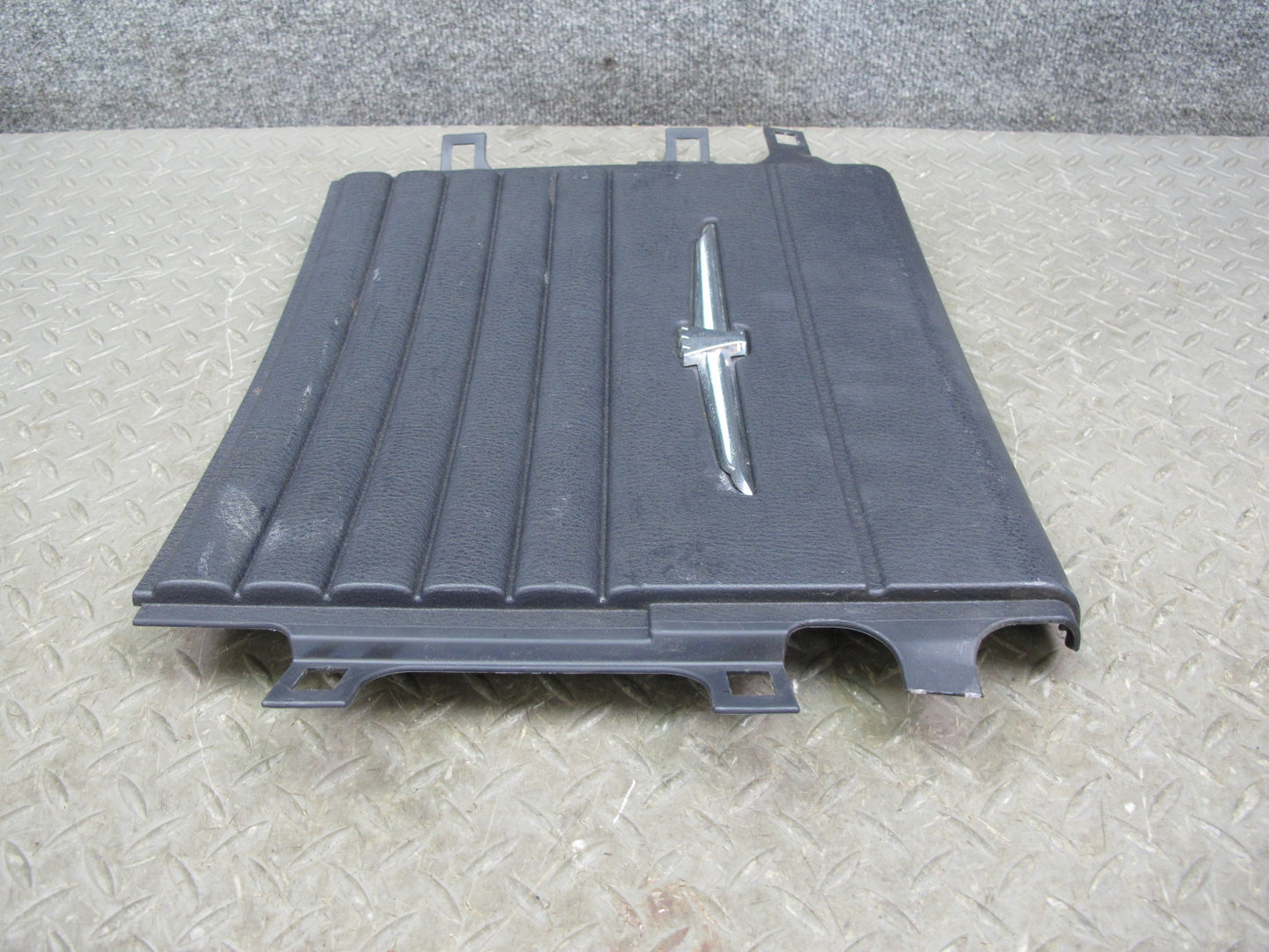 02-05 Ford Thunderbird Rear Wall Center Trim Cover Panel w Emblem Black OEM