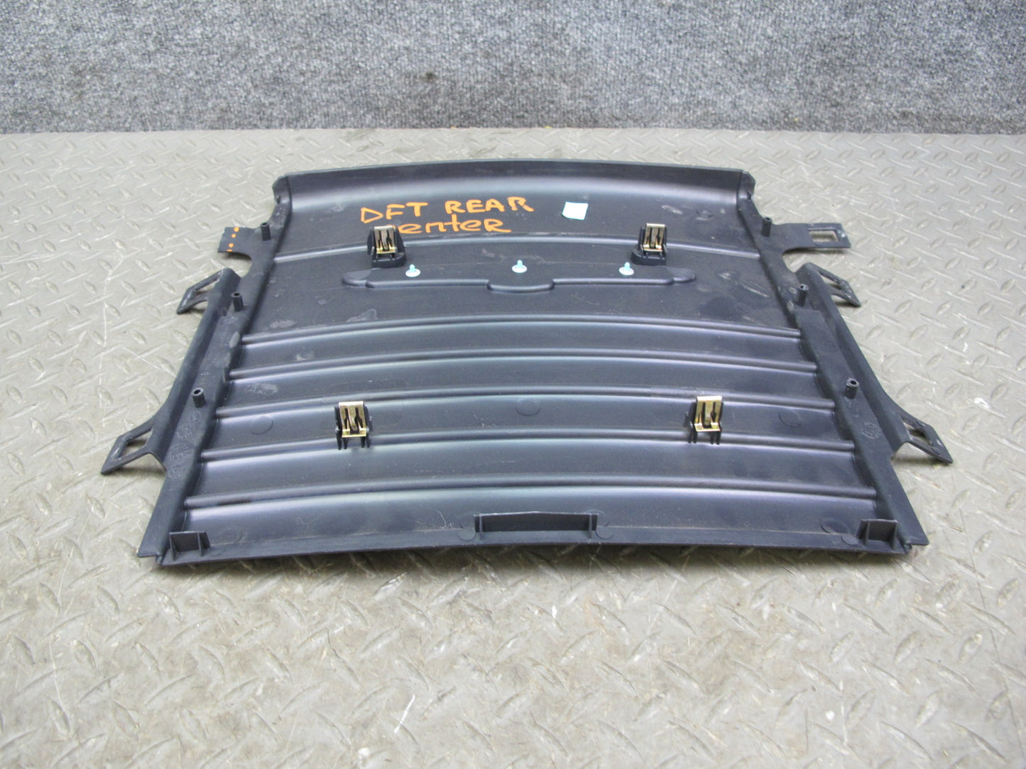 02-05 Ford Thunderbird Rear Wall Center Trim Cover Panel w Emblem Black OEM