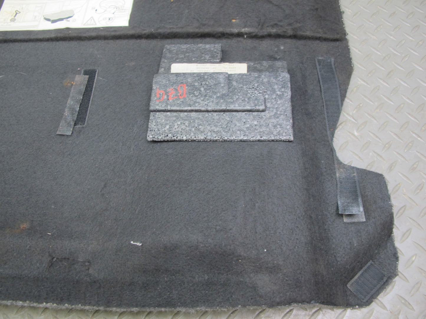 96-02 BMW E36/7 Z3 Roadster Rear Trunk Floor MAT Carpet Cover Gray 8399299 OEM