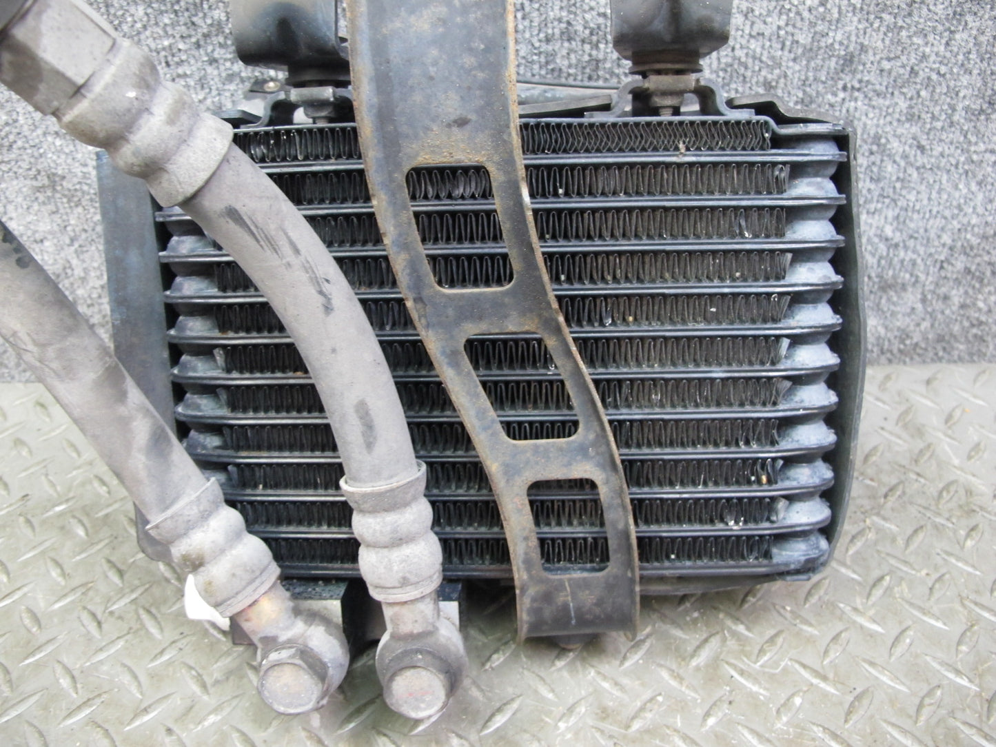 04-08 Mazda RX8 Front Right Pass Side Engine Oil Cooler Radiator W/ Line OEM