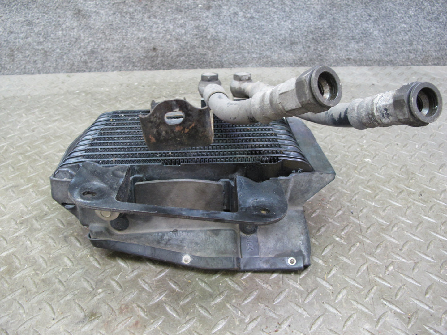04-08 Mazda RX8 Front Right Pass Side Engine Oil Cooler Radiator W/ Line OEM