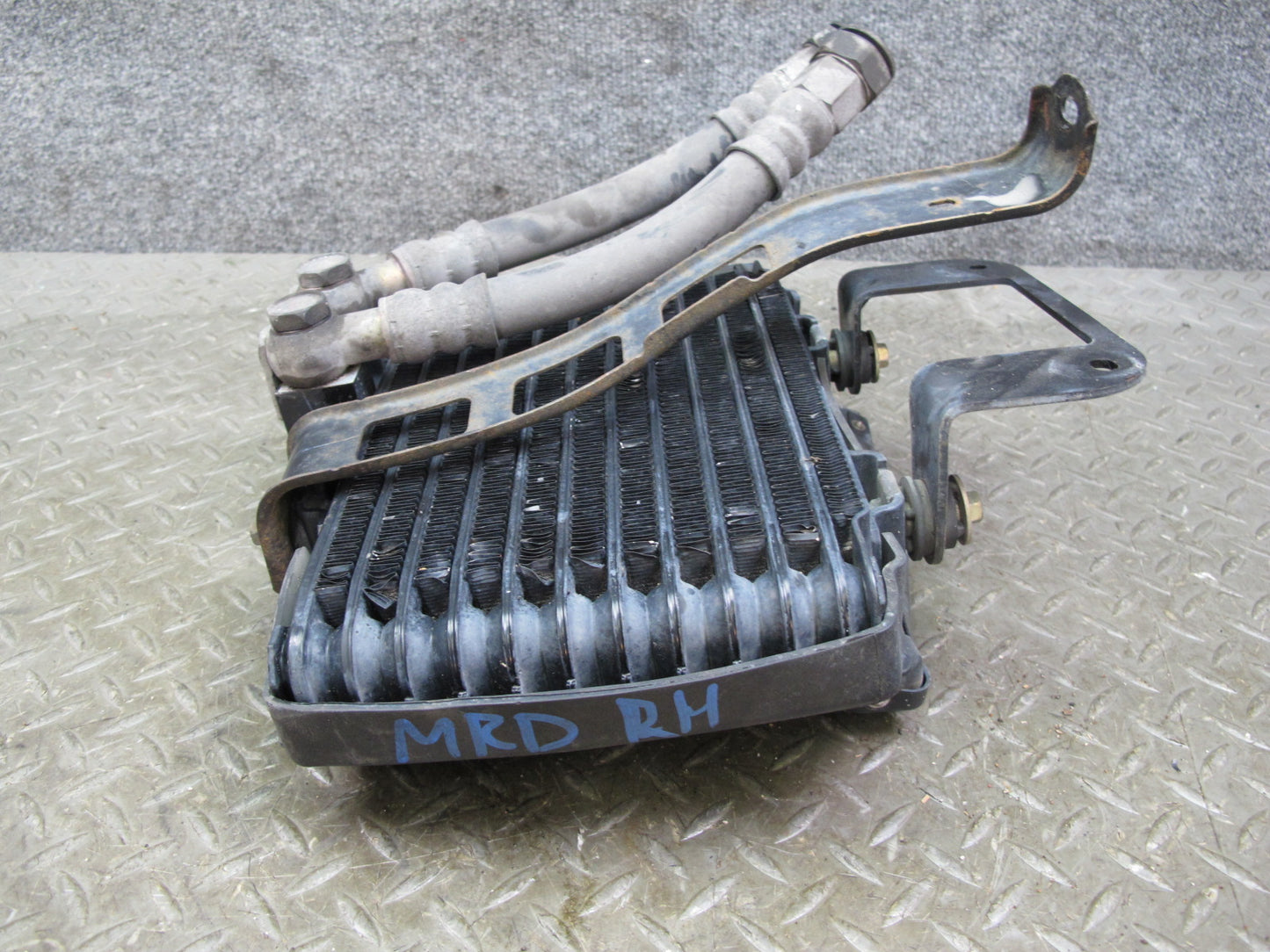 04-08 Mazda RX8 Front Right Pass Side Engine Oil Cooler Radiator W/ Line OEM