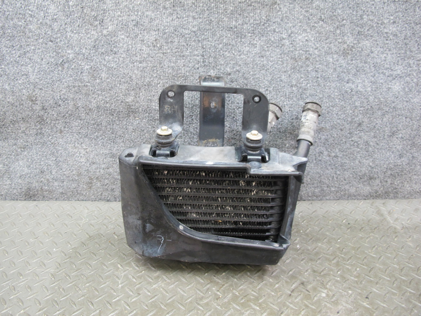 04-08 Mazda RX8 Front Right Pass Side Engine Oil Cooler Radiator W/ Line OEM