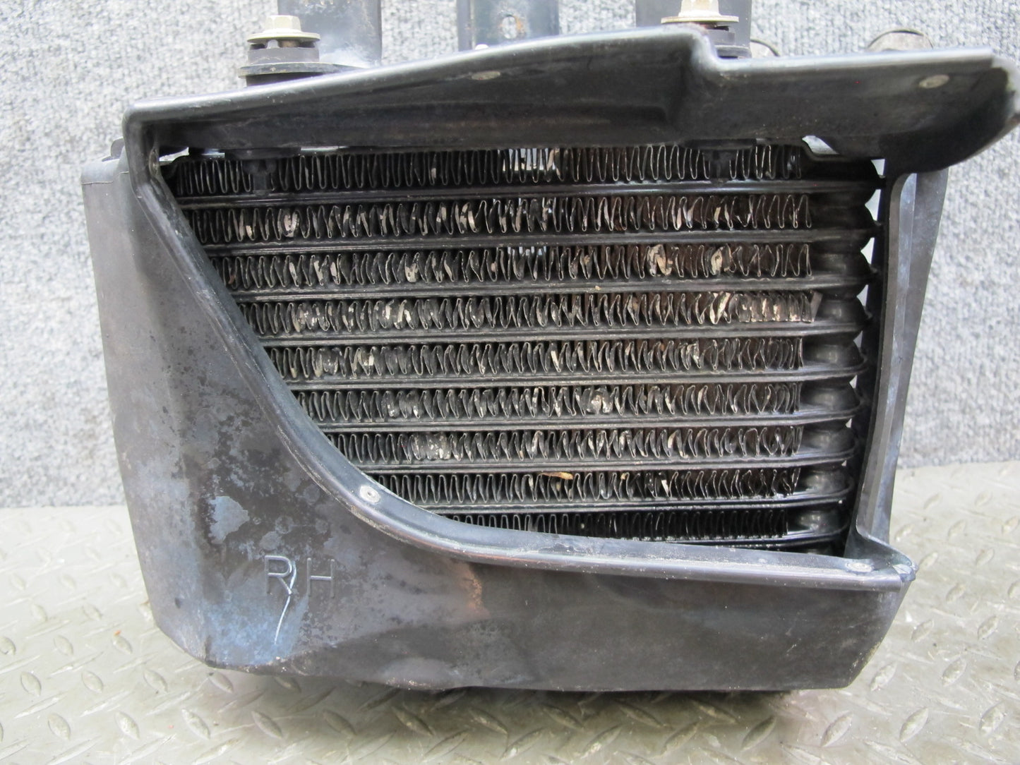 04-08 Mazda RX8 Front Right Pass Side Engine Oil Cooler Radiator W/ Line OEM
