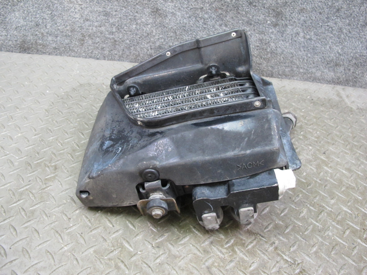 04-08 Mazda RX8 Front Right Pass Side Engine Oil Cooler Radiator W/ Line OEM