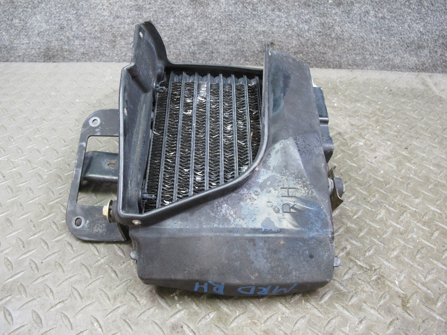 04-08 Mazda RX8 Front Right Pass Side Engine Oil Cooler Radiator W/ Line OEM