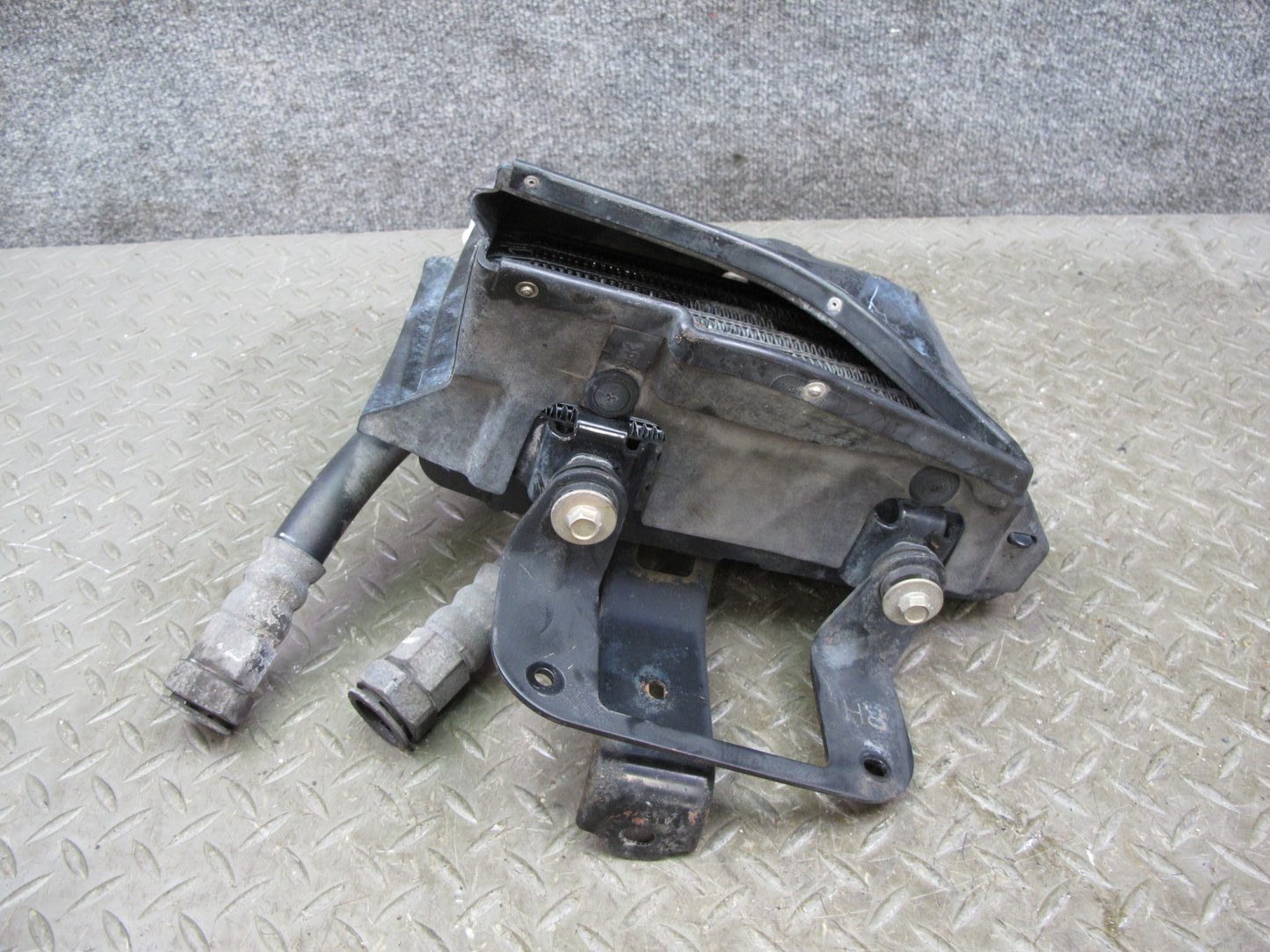 04-08 Mazda RX8 Front Right Pass Side Engine Oil Cooler Radiator W/ Line OEM