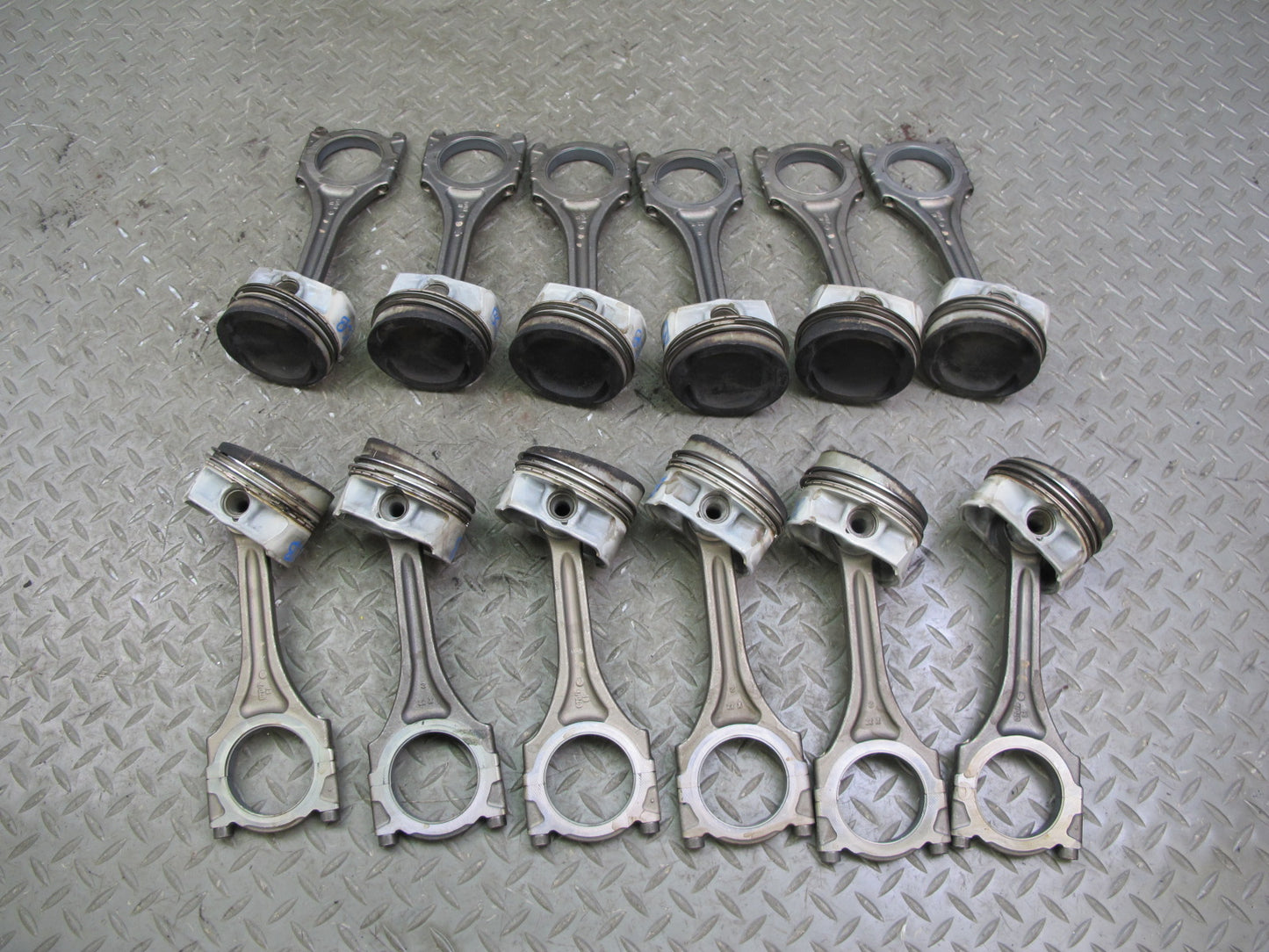 03-10 Bentley Continental GT Flying Spur 6.0 Engine Piston w Rod Set 37k Miles