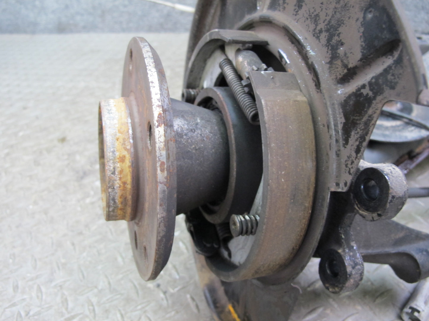 96-02 BMW E36/7 Z3 Rear Left Spindle Knuckle Wheel Hub Trailing Arm 100K OEM