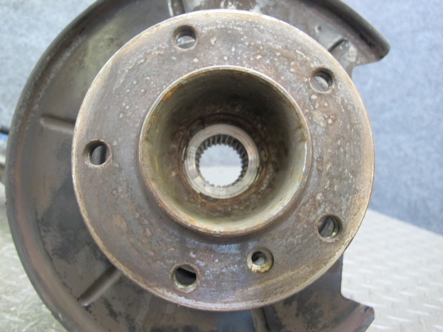 96-02 BMW E36/7 Z3 Rear Left Spindle Knuckle Wheel Hub Trailing Arm 100K OEM