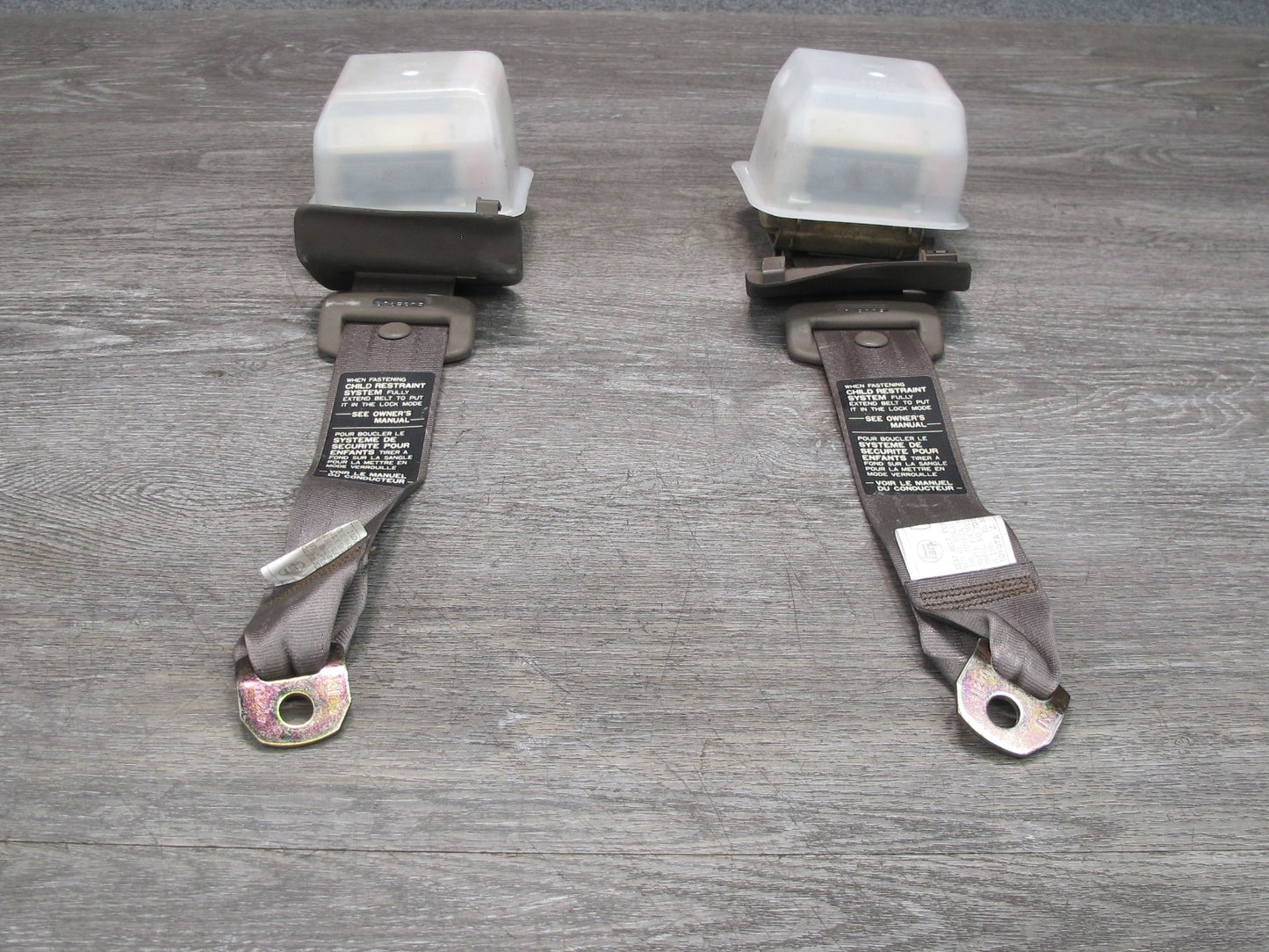 92-00 LEXUS SC300 SC400 REAR RIGHT & LEFT SIDE SEATBELT RETRACTOR SET OEM