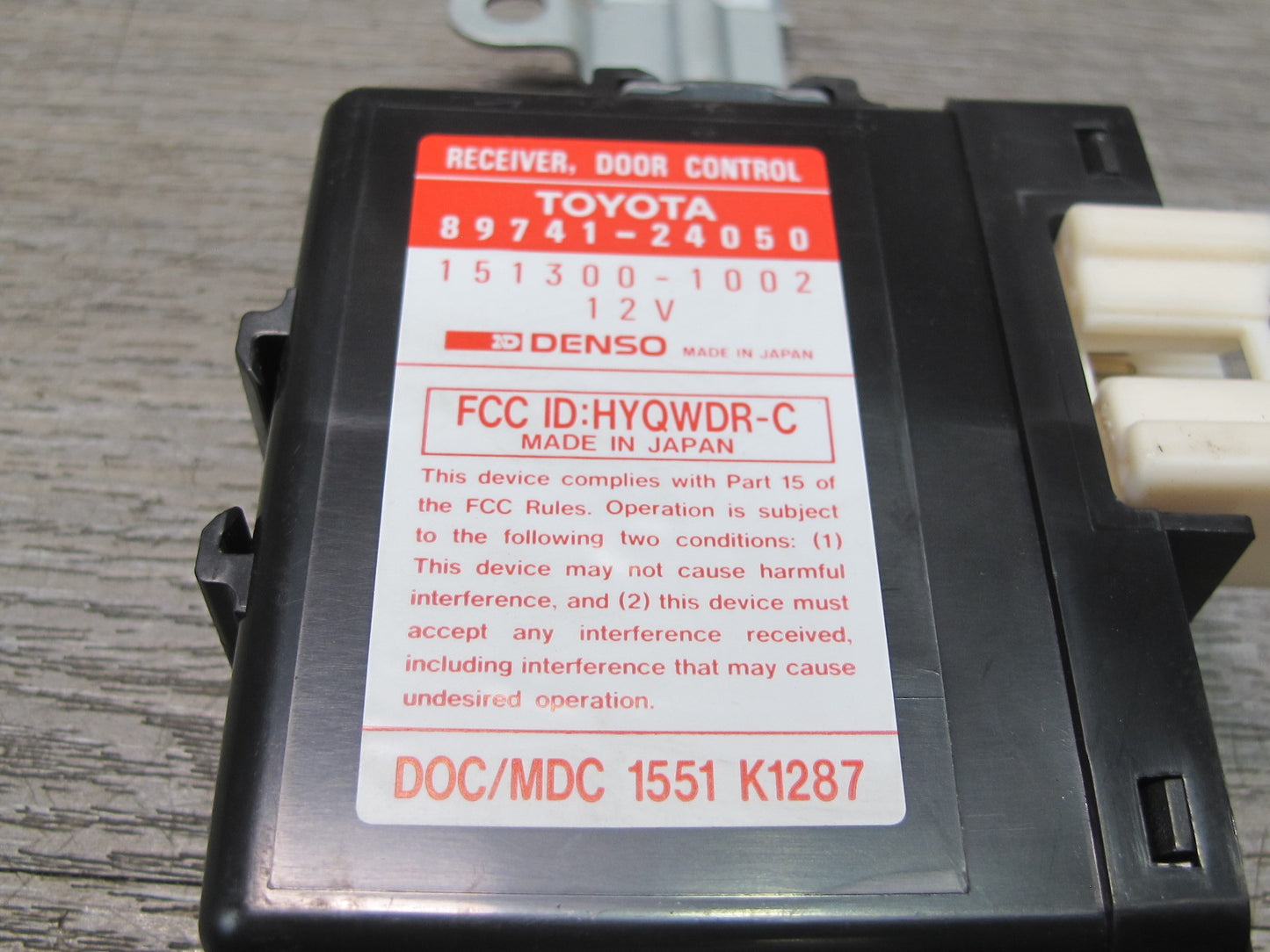 94-96 Lexus JZZ31L SC400 SC300 Door Receiver Control Module Unit 89741-24050 OEM