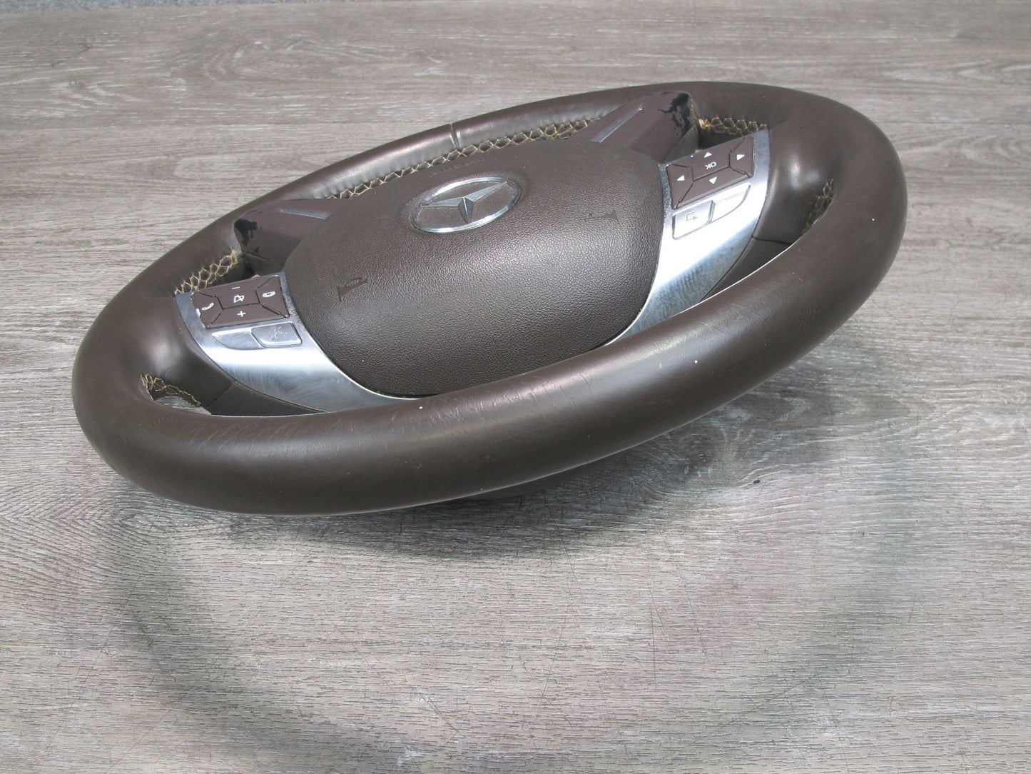 12-15 MERCEDES W166 ML GL FRONT LEFT DRIVER SIDE STEERING WHEEL W/ SRS AIRBAG OEM
