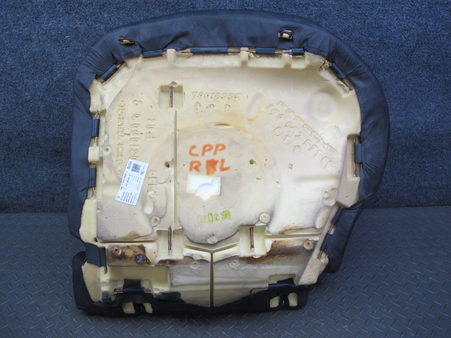 2010-2016 Porsche Panamera 970 Rear Left Driver Side Lower Seat Cushion Leather