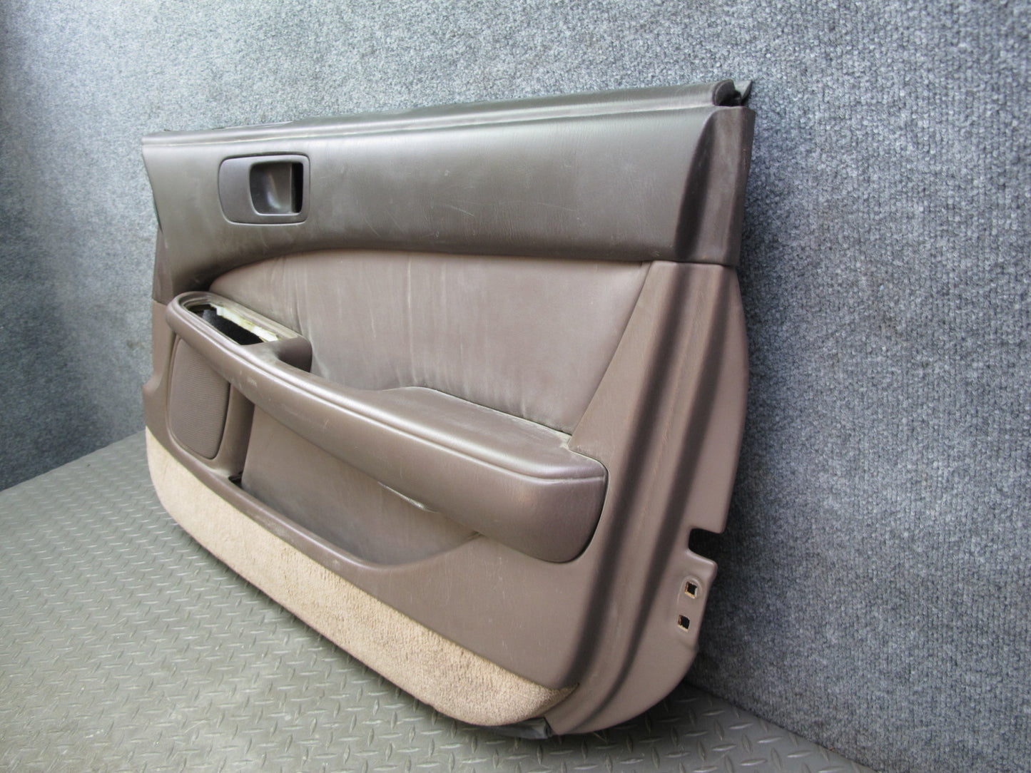 90-94 Lexus LS400 Front Right Left Door Interior Trim Cover Panel Set Brown OEM