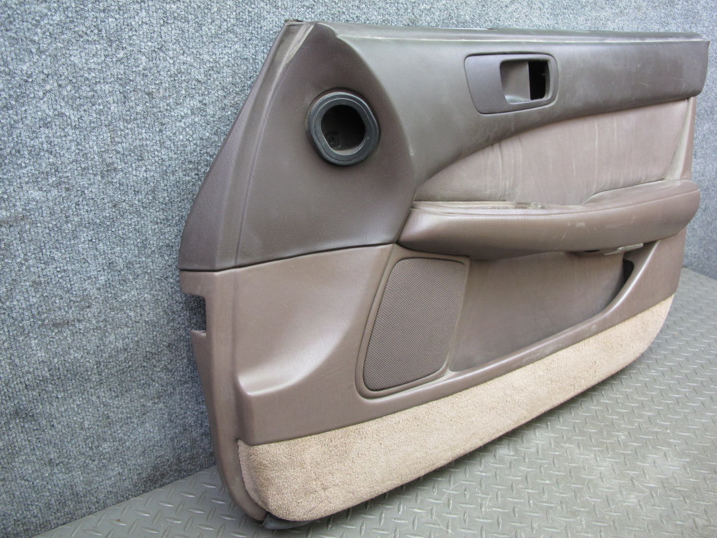 90-94 Lexus LS400 Front Right Left Door Interior Trim Cover Panel Set Brown OEM
