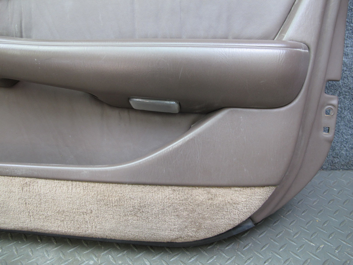 90-94 Lexus LS400 Front Right Left Door Interior Trim Cover Panel Set Brown OEM