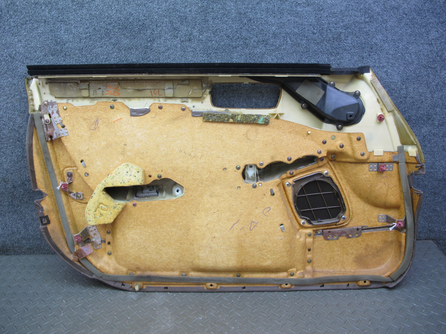 90-94 Lexus LS400 Front Right Left Door Interior Trim Cover Panel Set Brown OEM