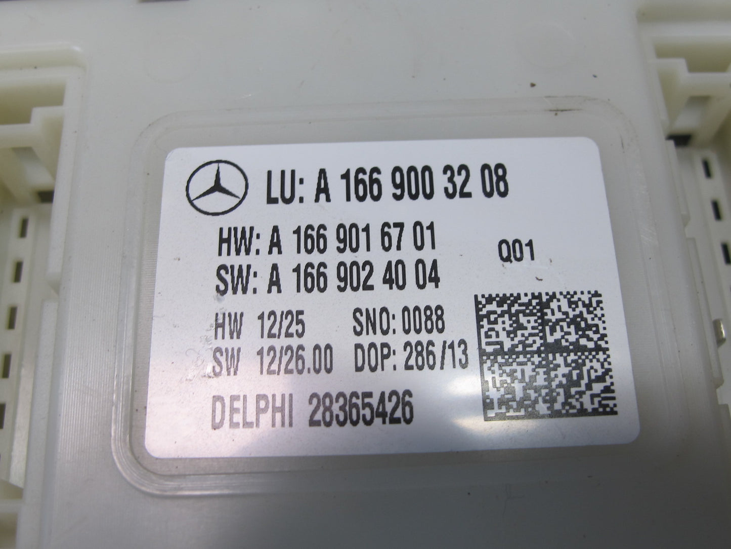 2012-2015 Mercedes W166 Rear SAM Signal Acquisition Module 1669003208