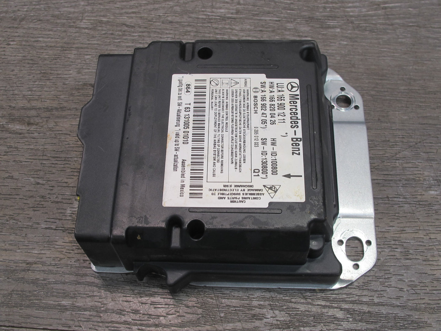 12-15 MERCEDES W166 ML GL SRS AIRBAG CONTROL MODULE UNIT 1669001211 OEM