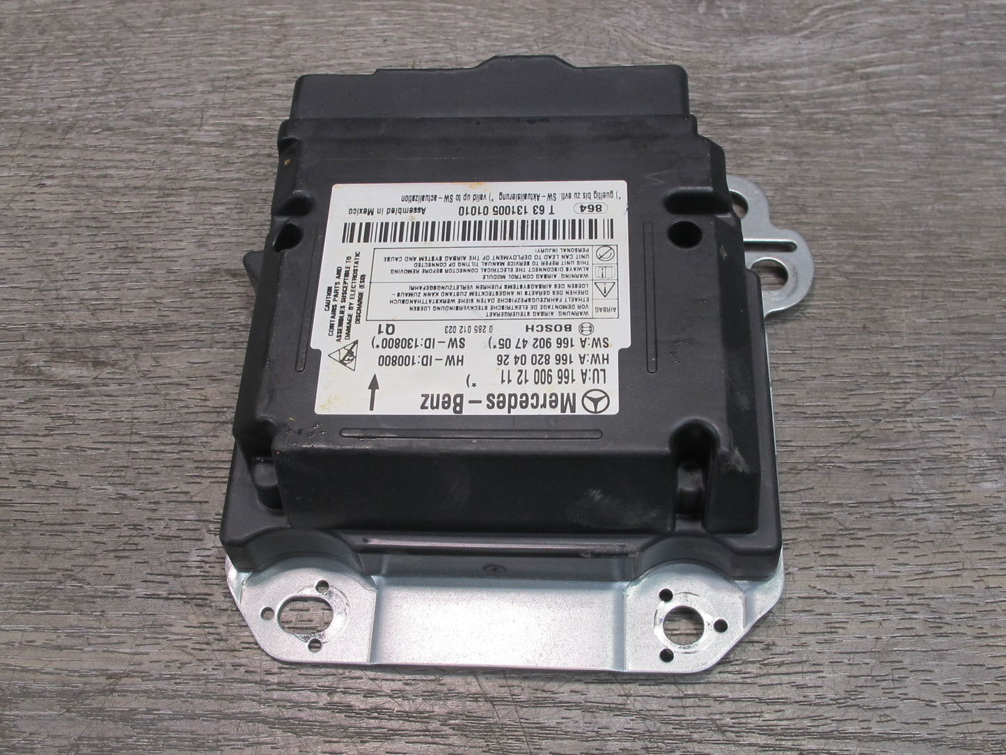 12-15 MERCEDES W166 ML GL SRS AIRBAG CONTROL MODULE UNIT 1669001211 OEM