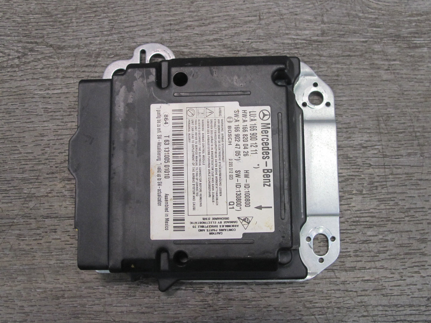 12-15 MERCEDES W166 ML GL SRS AIRBAG CONTROL MODULE UNIT 1669001211 OEM