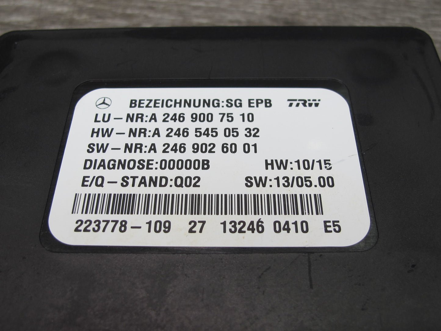 2012-2015 Mercedes W166 X166 Parking Assist Control Module 2469007510