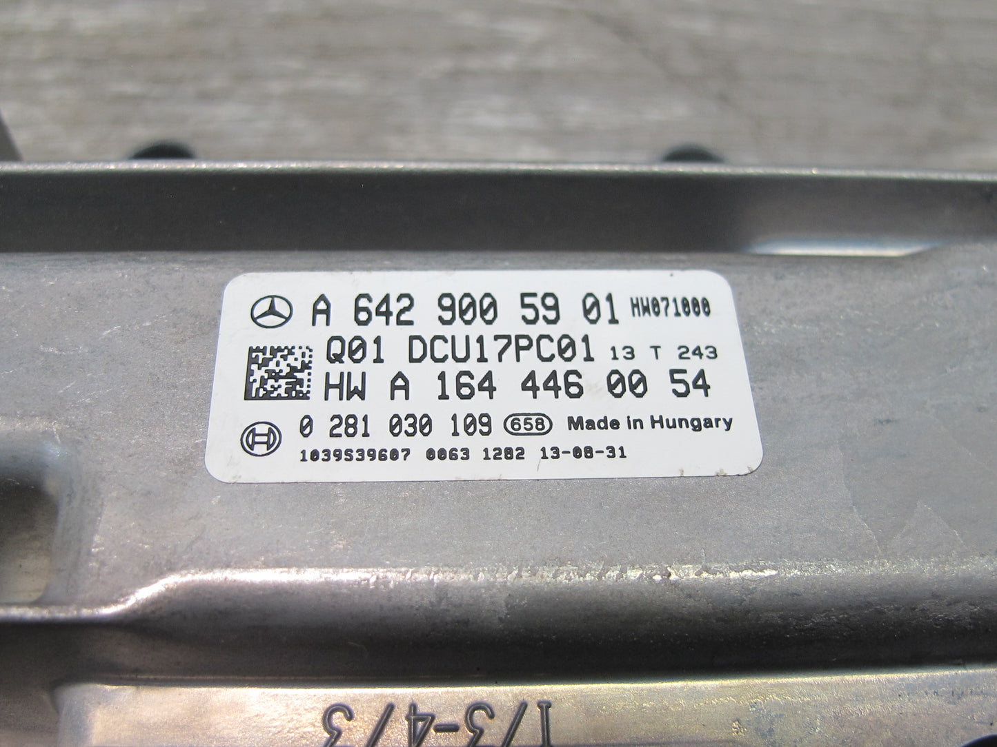 2012-2015 Mercedes W166 ML350 GLK350 Diesel Aftertreatment Control Module