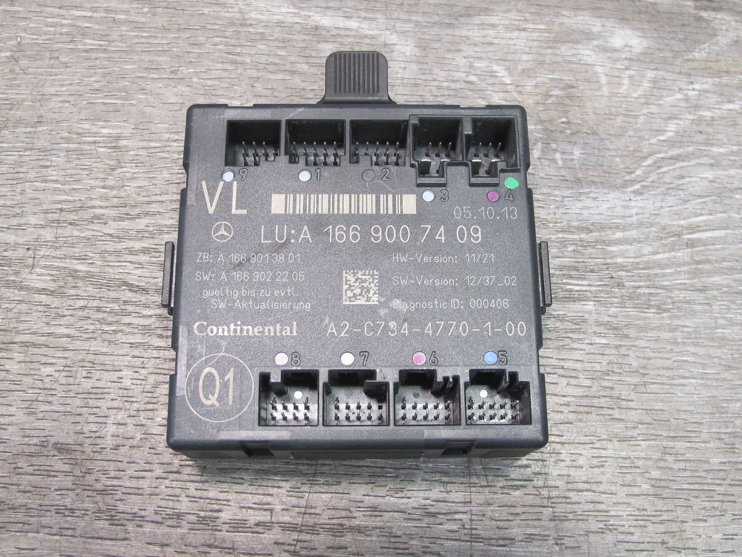 2012-2015 Mercedes W166 X166 Front Left Door Control Module 1669007409
