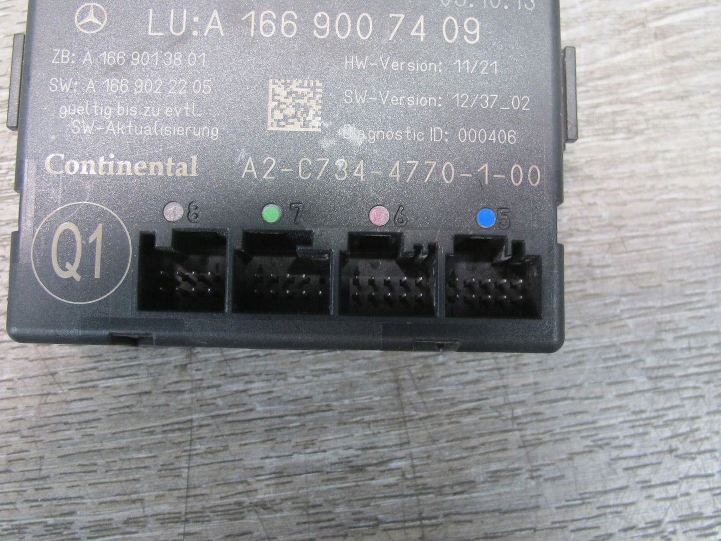 2012-2015 Mercedes W166 X166 Front Left Door Control Module 1669007409
