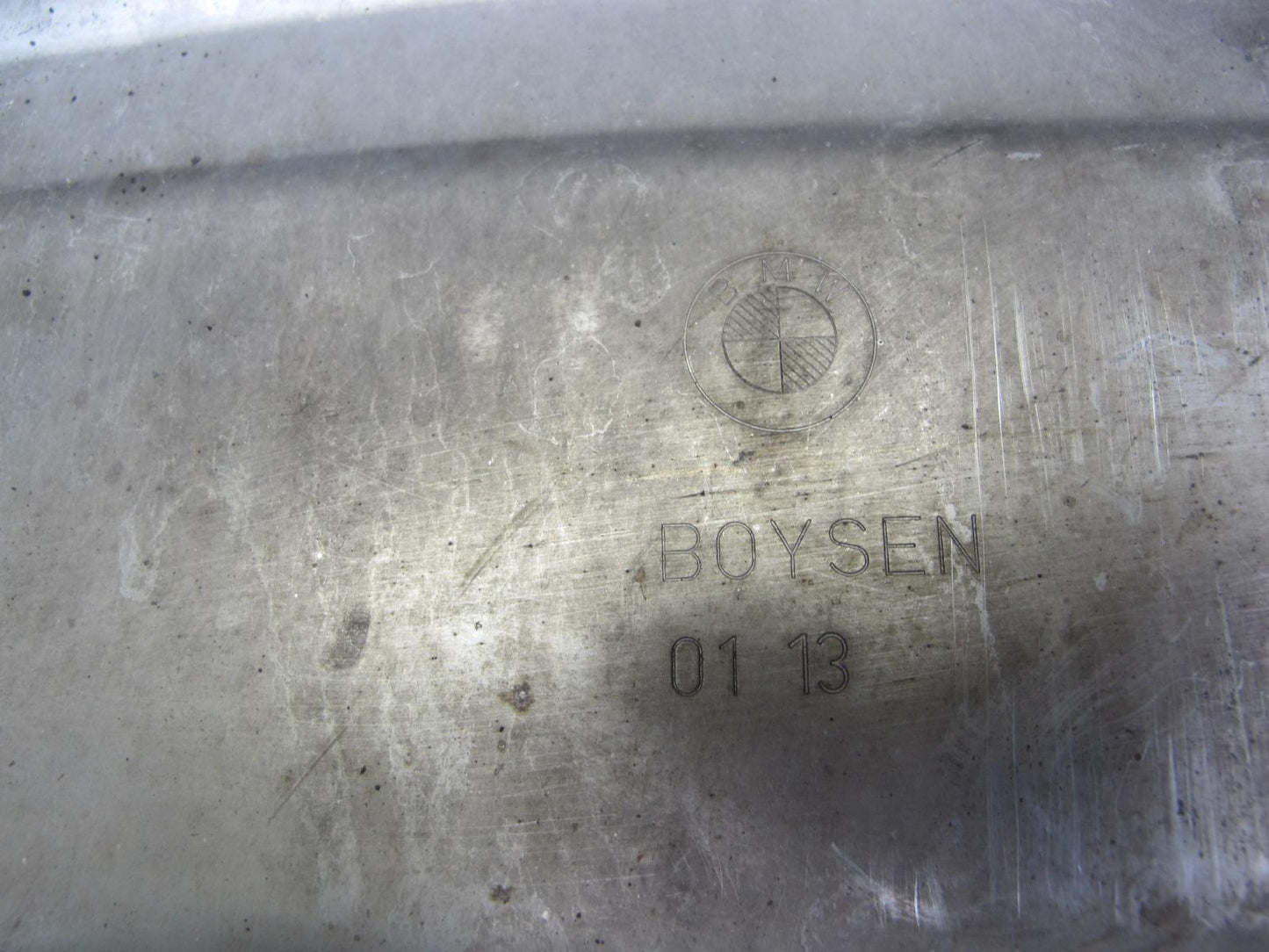 11-16 BMW F10 550i Rear Left Exhaust Muffler w Tip 7578188 OEM