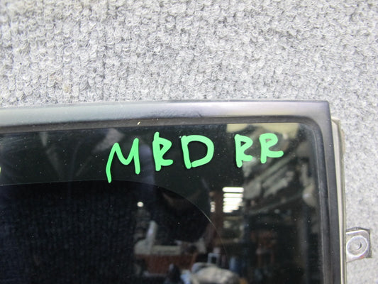 04-11 Mazda RX8 Rear Right Passenger Side Door Window Glass W/ Rubber Seal OEM