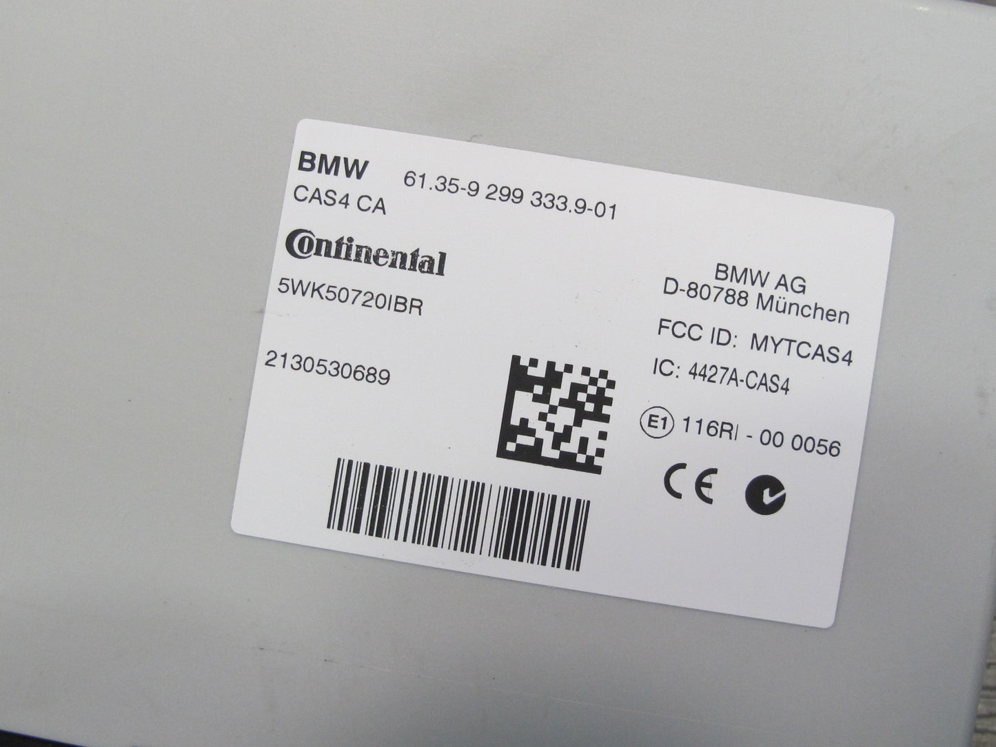 2013 BMW F07 F10 F11 550i N63 Engine ECU DME CAS4 Theft Start Stop Lock KEY Set