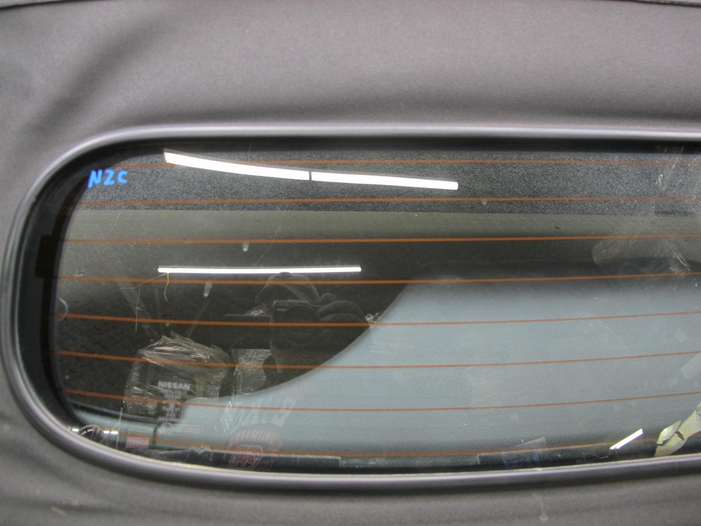 04-09 Nissan 350Z Z33 Convertible Soft TOP Roof w Glass Assembly Black OEM