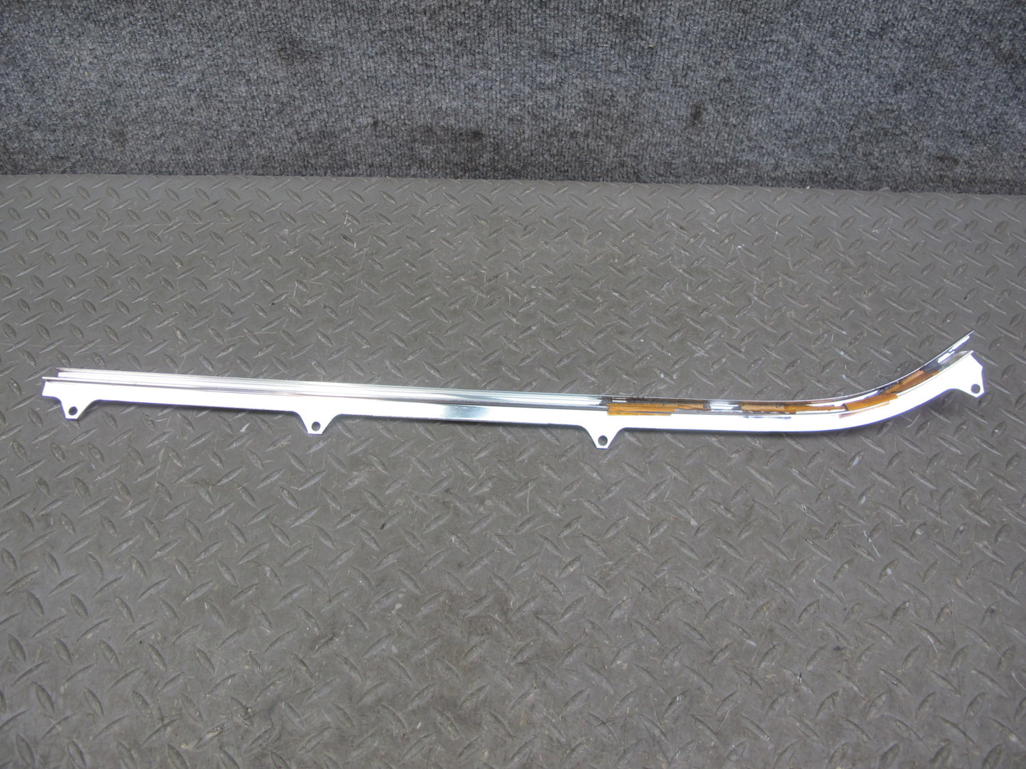 85-89 BMW E24 Right Door Window Exterior Chrome Trim Molding Set OEM