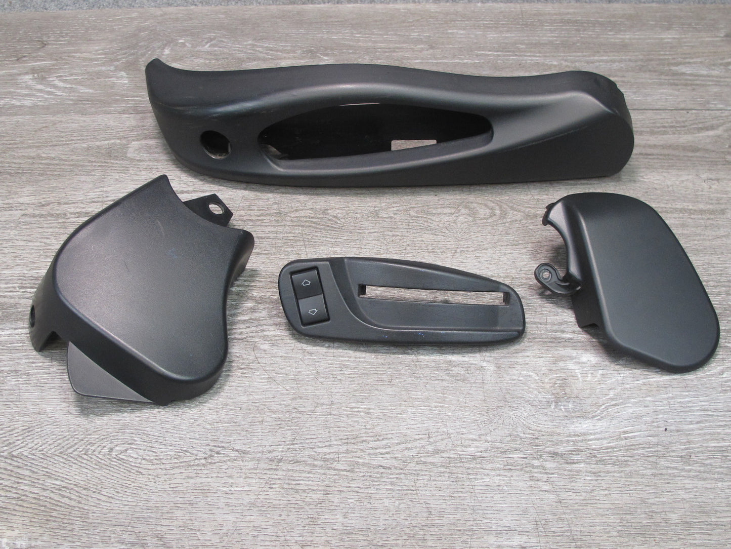 01-06 BMW E46 Convertible Set of 4 Front Leather Sport Seat Trim Cover Panel OEM