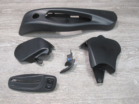 01-06 BMW E46 Convertible Set of 5 Front Right Sport Seat Trim Cover Panel OEM