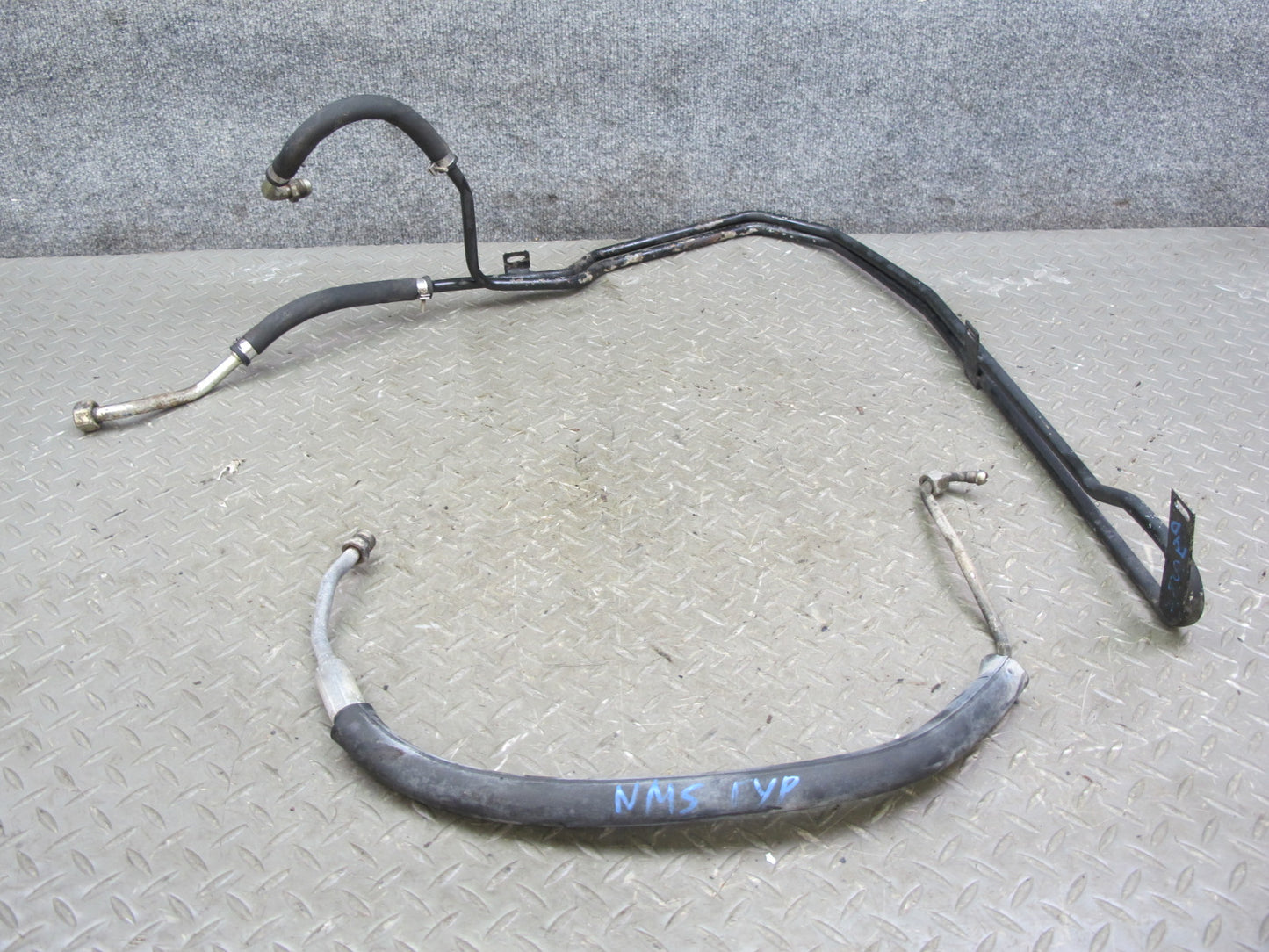 86-91 Mercedes W126 Set of 2 Power Steering Hose Pipe Line OEM