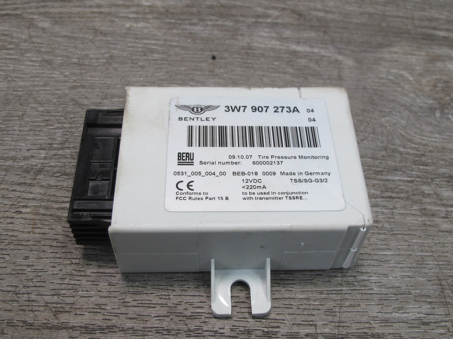 2006-2010 Bentley Continental GTC GT Tire Pressure Monitoring System TPMS Module