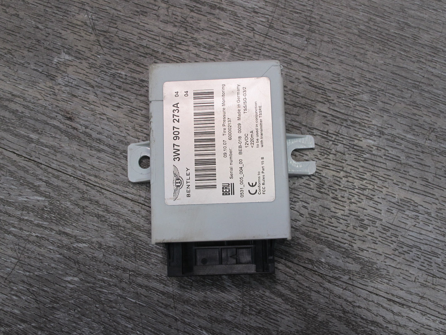 2006-2010 Bentley Continental GTC GT Tire Pressure Monitoring System TPMS Module