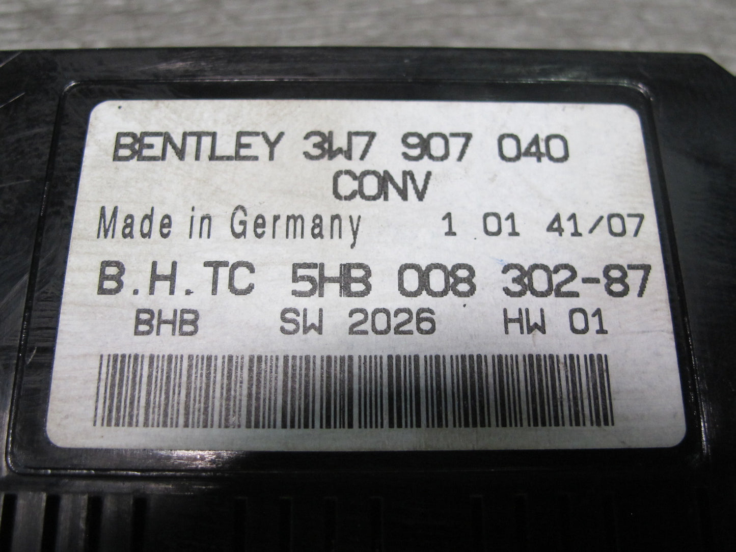 03-12 Bentley Continental GTC GT A/C Heater Temperature Control Module