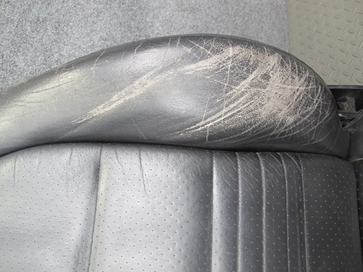 2001-2004 Porsche Boxster 986 Front Left & Right Side Leather Seat Black Set