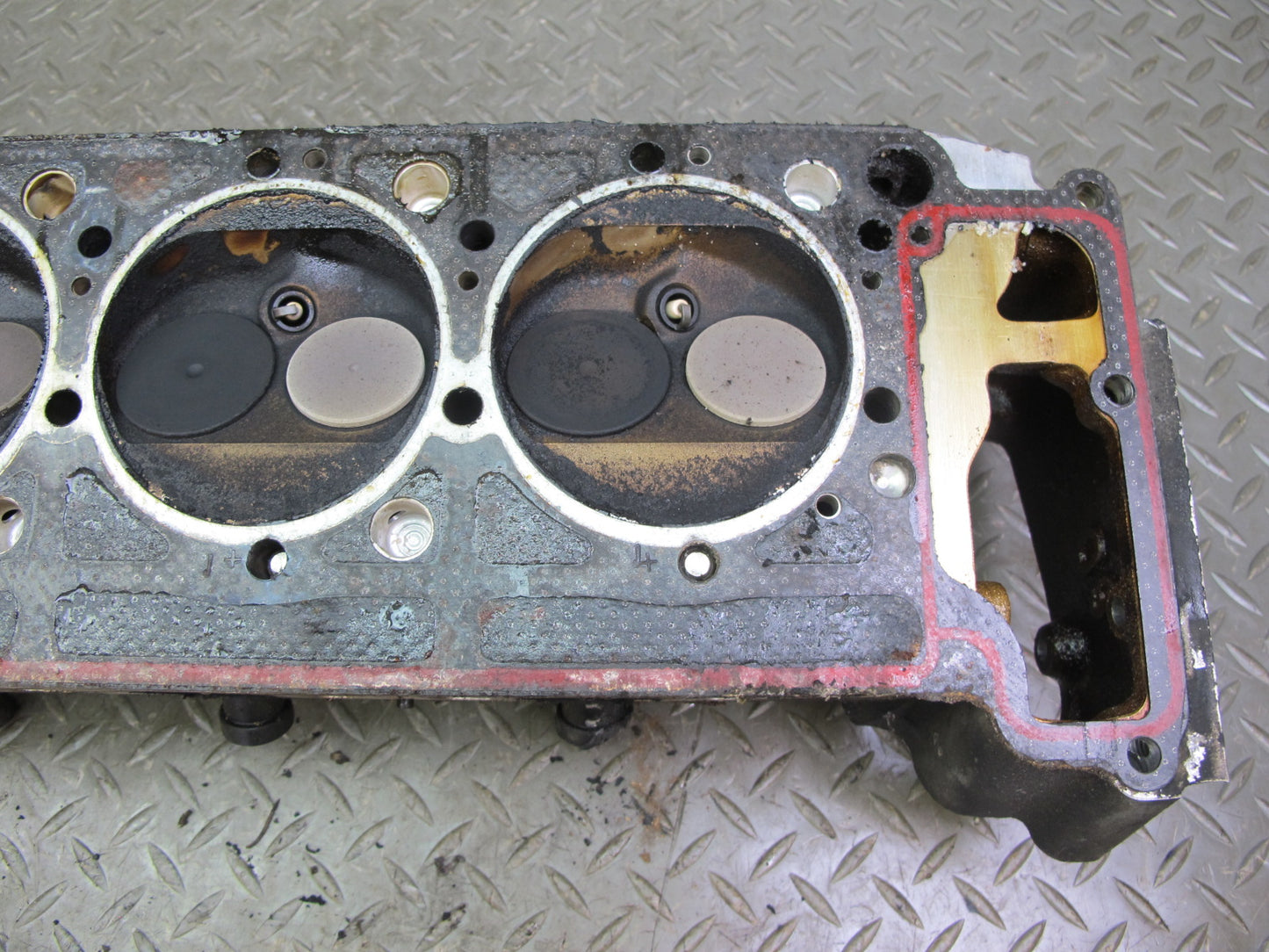 86-91 Mercedes W126 5.6L M117 117.968 Engine Right Cylinder Head 147k Miles OEM