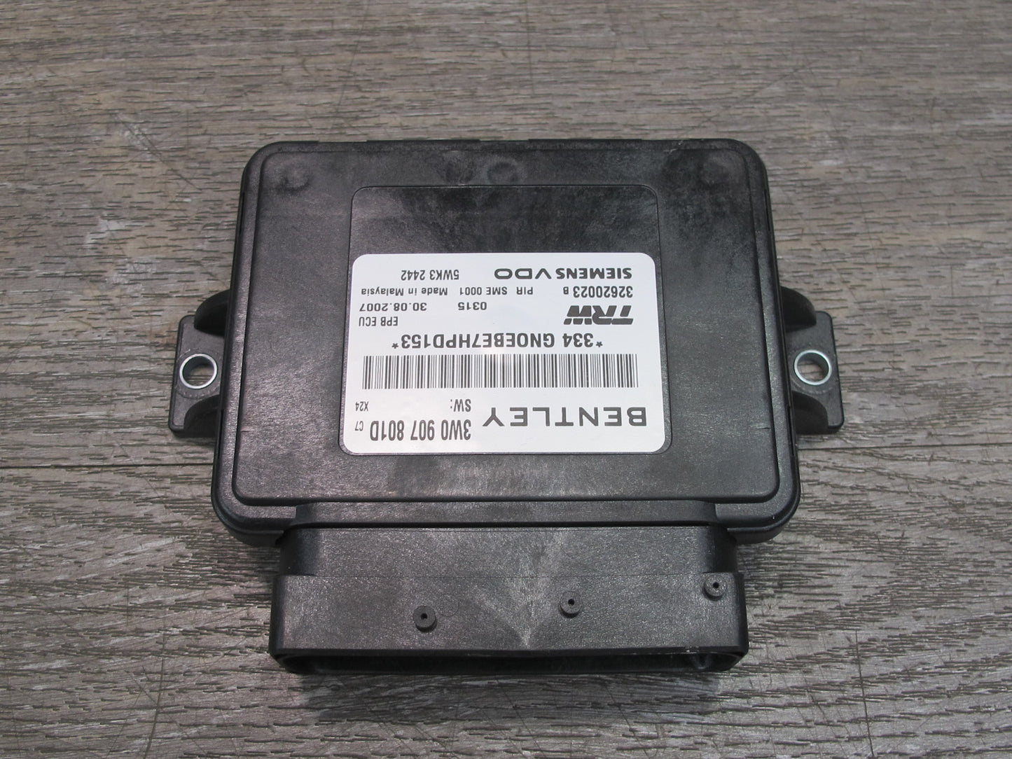 03-12 Bentley Continental GTC GT Electronic Parking Brake Control Module