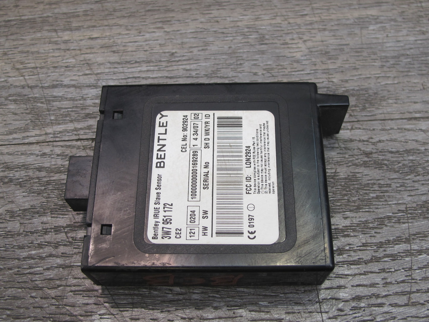 03-10 Bentley Continental GTC GT Anti Theft Alarm Control Module 3W7951172